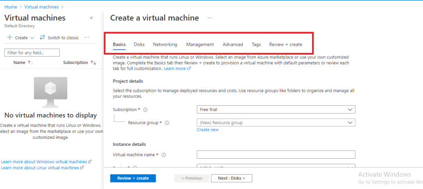 How To Create Virtual Machine Using Azure